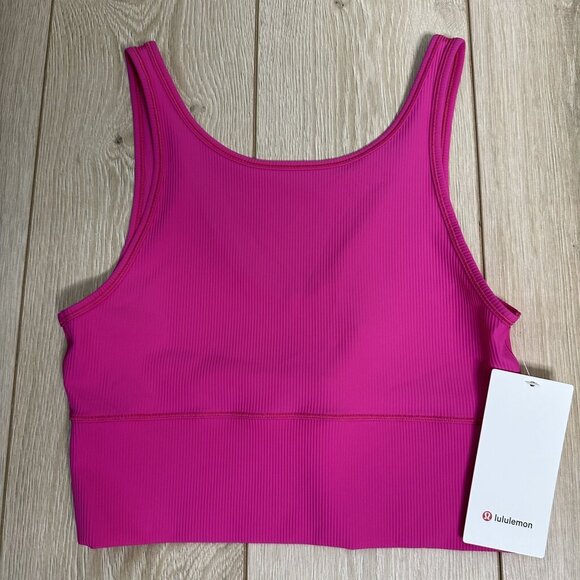 lululemon athletica Tops - NWT Lululemon Power Pivot Pink Crop Tank Size 10